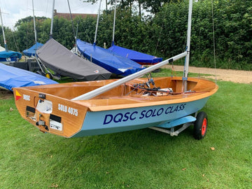 Restoring a wooden 23 year old Solo dinghy..