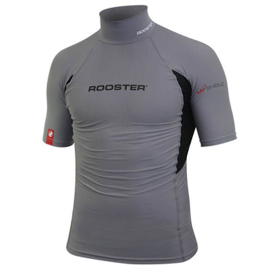 JUNIOR Rash Top-Short Sleeved (GRAPHITE)-J