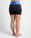 Womens High Waist Sports Shorts - AZURE