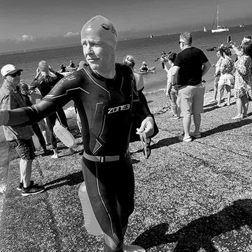 photo of Andy, rigger sea swimming