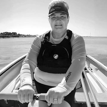 a photo of Christine, finance rowing  